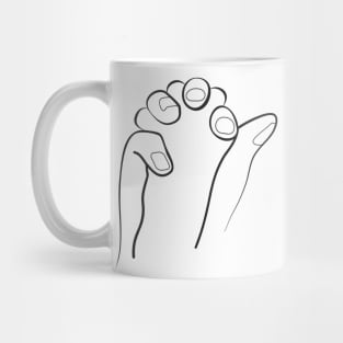 Paw in hand Mug